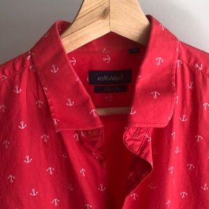 ESTIVANELI short sleeve button down shirt